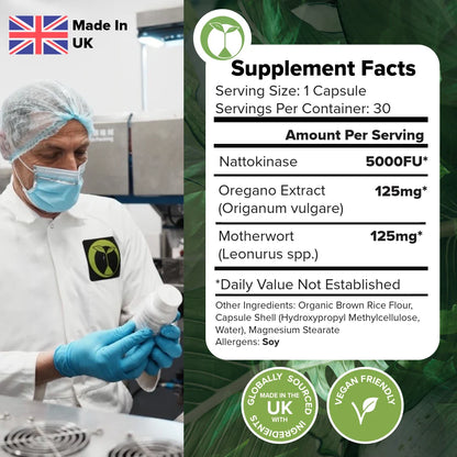 Nattokinase Capsules - 5000 FU